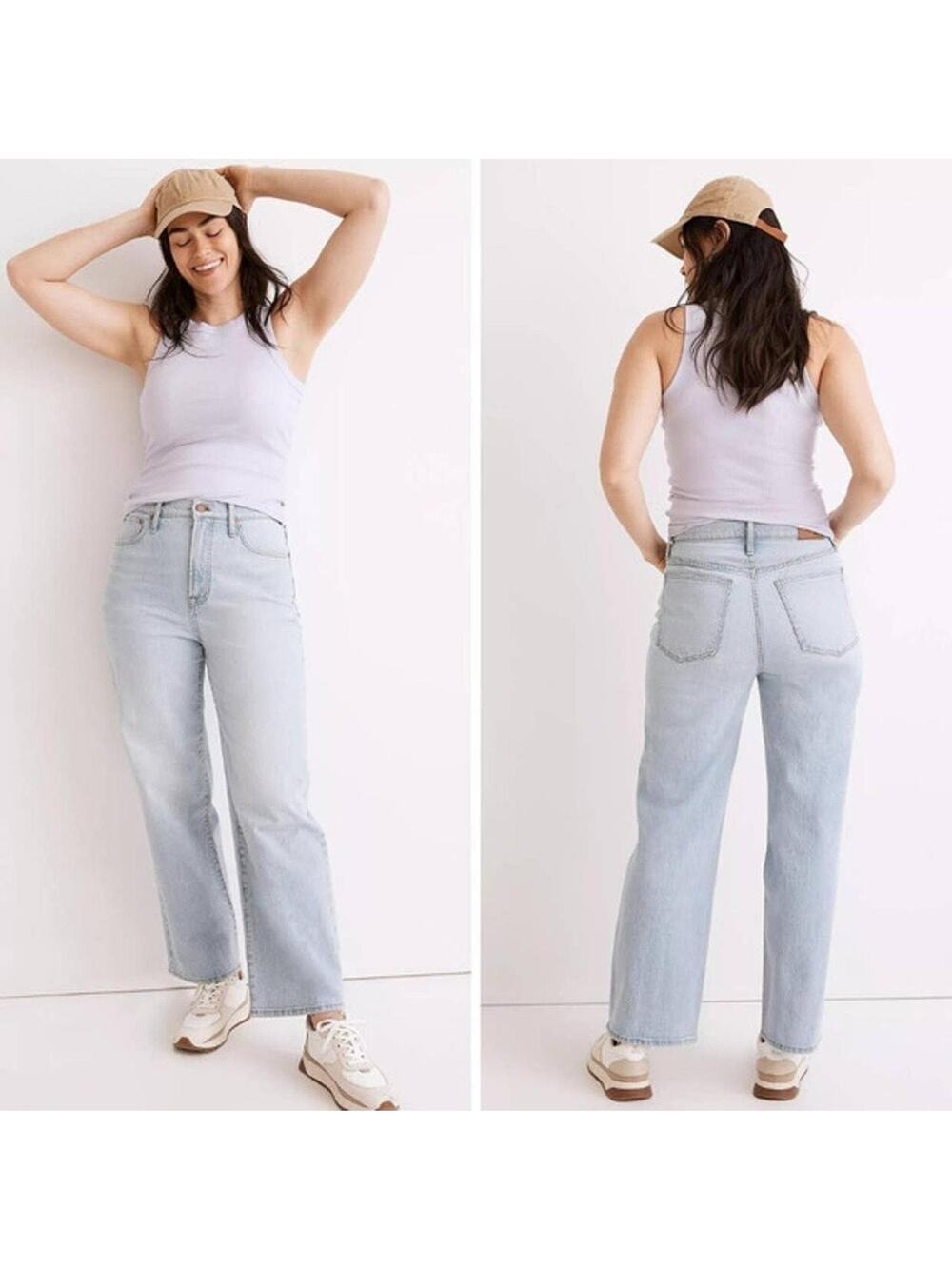 Madewell the perfect vintage wide-leg crop jean size 26